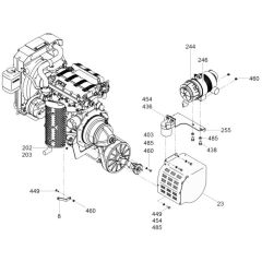 Exhaust Assembly for Wacker Trowel
