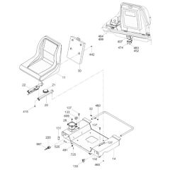 Seat Assembly for Wacker Trowel