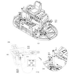 Front Assembly for Wacker Trowel