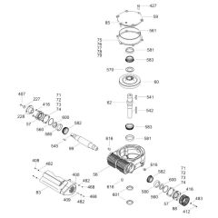 Gearbox Assembly for Wacker Trowel