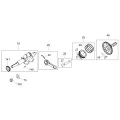 Crankshaft Assembly for Wacker