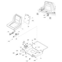 Seat Assembly for Wacker Trowel