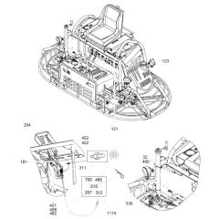 Front Assembly for Wacker Trowel