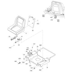 Seat Assembly for Wacker Trowel