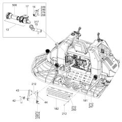 Rear Assembly for Wacker Trowel