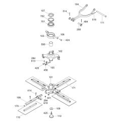 Blade Mechanism for Wacker CRT 36-25