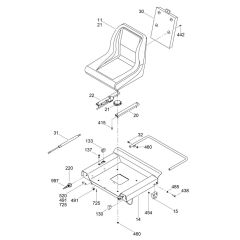 Seat Assembly for Wacker CRTv