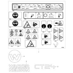 Decals for Wacker CT24-4 Trowel