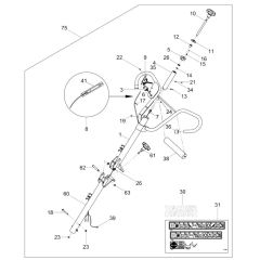 Handle Assembly for Wacker CT48-8