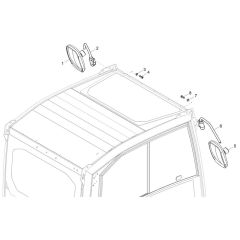 Mirror Assembly for Wacker EW100-2