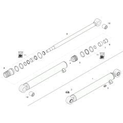 Dipper Arm Cylinder Assembly