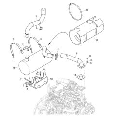 Exhaust Assembly for Wacker EZ53