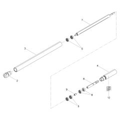Wacker H 25S Poker Head Assembly