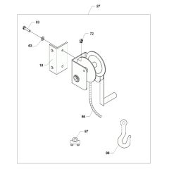 Winch Assembly for Wacker HPG100