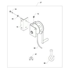 Winch Assembly for Wacker HPG50