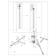 Tripod Assembly for Wacker