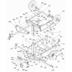 Trailer Assembly for Wacker LTW8K