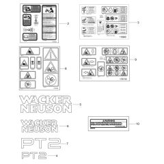 Decals for Wacker PT2 Pump