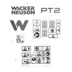 Decals for Wacker PT2A Pump