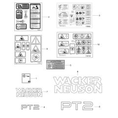 Decals for Wacker PT2H Pump