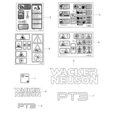 Decals for Wacker PT3 Pump
