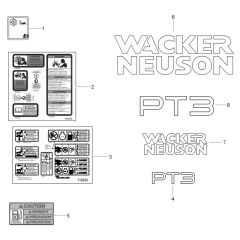 Decals for Wacker PT3H Pump