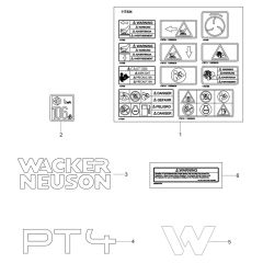 Decals for Wacker PT4A Pump