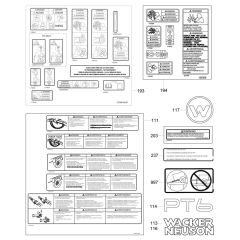 Decals for Wacker PT6LT Pump