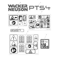 Decals for Wacker PTS4V Pump