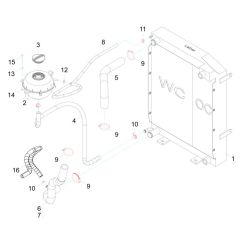 Combi-Cooler for Wacker TH522