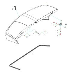 Engine Hood for Wacker TH522