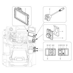 Instrument Panel for Wacker TH730