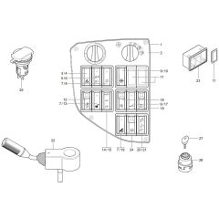 Instrument Panel for Wacker TH730