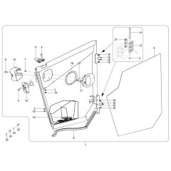 Door Assembly for Wacker TH730
