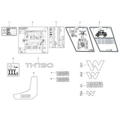 Wacker TH730 Decals