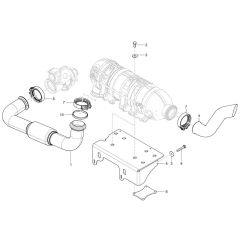 Exhaust System for Wacker TH735