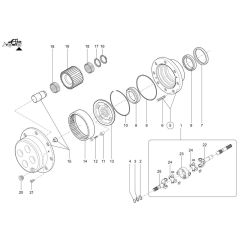 Rear Wheel Hub for Wacker TH735