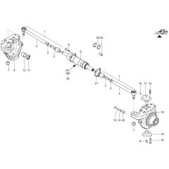 Steering Cylinder for Wacker TH735