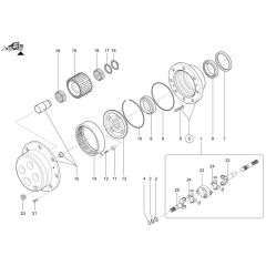 Rear Wheel Hub for Wacker TH735