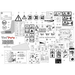 Wacker TH744 Decals
