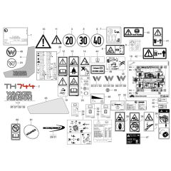 Wacker TH744 Decals