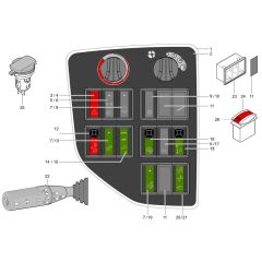 Instrument Panel for Wacker TH750