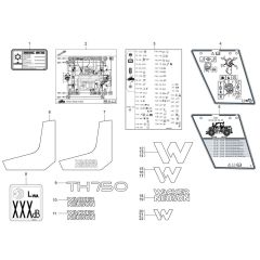Wacker TH750 Decals