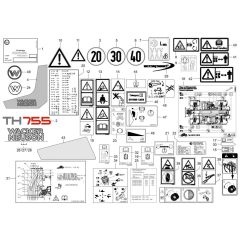 Wacker TH755 Decals