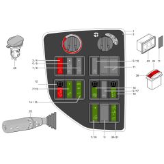 Instrument Panel for Wacker TH755