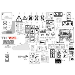 Wacker TH755 Decals
