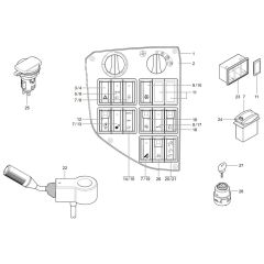 Instrument Panel for Wacker TH755