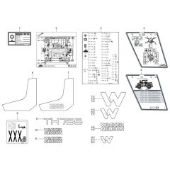 Wacker TH755 Decals