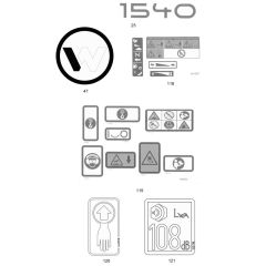 Decals for Wacker WP1540W
