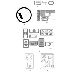 Decals for Wacker WP1540Ww